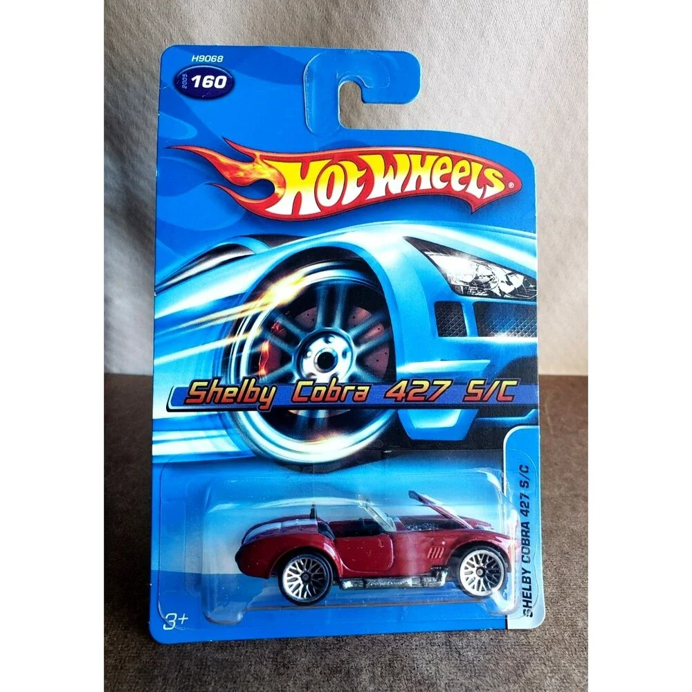 2005 Hot Wheels SHELBY COBRA 427 S/C RED MAINLINE #160 ZAMAC BASE H9068 1:64 WSP